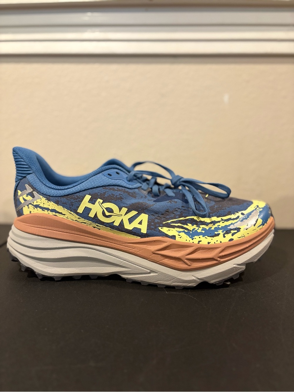 HOKA Stinson 7 ATR Men's Size 11.5 D Max Cushioned Trail Running Blue Shoes - Picture 2 of 10
